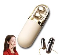 S13 Vibration Massage Bluetooth Headphones, Waterproof Vibration Earphone Case Provide Relaxation and Massage,Bluetooth 6.0 Sleep Earbuds for Side Sleepers (Beige,1 Pcs)