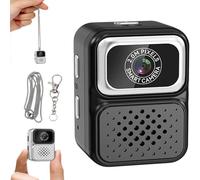 S130 Mini Digital Camera, 0.96-Inch HD Travel Retro Compact CCD Thumb Camera, 1080p Small Portable Photo Video Cameras, for Travel, Concert, Study(Free 64GB Memory Card） (Black)