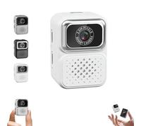 S130 Mini Digital Camera, 0.96-Inch HD Travel Retro Compact CCD Thumb Camera, 32/64/128GB Storage, for Students & Traveler (White,No Storage Card)