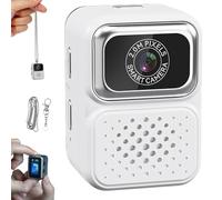 S130 Mini Digital Camera, 0.96-Inch HD Travel Retro Compact Ccd Thumb Camera, Mini Cameras Keychain, Small Compact Micro Camaras for Travel, Concert, Travel Study Recording (32GB,White)