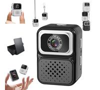 S130 Mini Digital Camera, 0.96-Inch HD Travel Retro Compact CCD Thumb Camera, Mini Keychain Camera, for Travel, Concert, Study Recording Vlog (64G,Black)