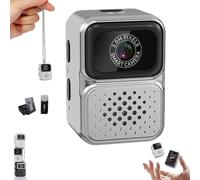 S130 Mini Digital Camera, 0.96-Inch HD Travel Retro Compact CCD Thumb Camera, Mini Vintage Digitals Cameras,Travel Study Record (Gray,No Card)