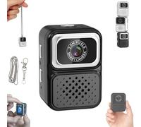 S130 Mini Digital Camera,0.96-Inch HD Travel Retro Compact Ccd Thumb Camera,Minis Keychain Camera,Porable Mini Digital Camera,for Travel Study Recording (Black, 64G)