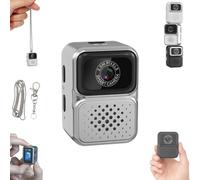 S130 Mini Digital Camera,0.96-Inch HD Travel Retro Compact Ccd Thumb Camera,Minis Keychain Camera,Porable Mini Digital Camera,for Travel Study Recording (gray, Without memory card)