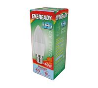 S13611 Eveready LED Candle 470LM Opal B22 Pack of 5