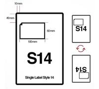S14 A4 Integrated Address Labels - 1000 Sheets for Ebay, Amazon, Royal Mail Click & Drop - 90gsm Laser Paper, 100x60mm Fast Peel, Invoice & Shipping Label Combined, Inkjet & Laser Compatible (100)