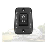 S141 Slide in/Slide Out Contoured Switch with Bezel, Black Electric Switch with 20 Amp Continuous/40 Amp Peak for RV, Camper