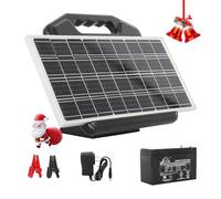 S1500 1.5 Joule Solar Electric Fence Energizer for Livestock, Horses, Cattle, Sheep - 50 Miles, 15W Solar Panel, Easy Installation