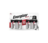 Energizer Max D4 Batteries - Pack of 4