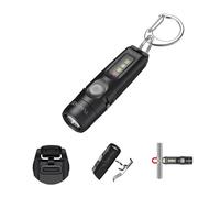 S15PRO Rechargeable keychain Flashlight,750 Lumen Mini light with COB | Tail Magnet, Pocket Clip, EDC, Compact, IP66, 365nm UV, Aluminum, USB-C, Strobe,Detect Bills,for,Camping, Repair, Hiking