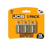 S18756 JCB 9V Alkaline Batteries - Pack of 3