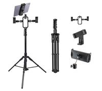 S190 Multi Functional and Multi Phone Adjustable Camera Stand Tripod, 74 inch/190cm Multi Phone Adjustable, Three Axis Stable Camera Stand Camera Photography Scene Tripod