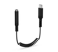 S25 Edge Headphone Jack Adapter for Samsung Galaxy S25 Edge Ultra A16 5G A36, 1.4FT Coilded USB C to 3.5mm Audio Adapter Aux Cord for Samsung Galaxy S25 Ultra A26 A56 A35 Type C to Earbuds Jack Cable