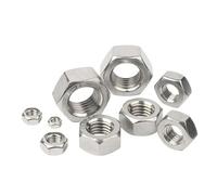 S25HH0 1-100Pcs M1 M1.2 M1.4 M1.6 M2 M2.5 M3 M3.5 M4 M5 M6 M8 M10 M12 M16 M20 M24 304 Stainless Steel DIN934 Hex Hexagon Nut Screw Bolt(M3.5 (25pcs))