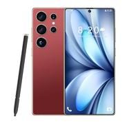 S26 Ultra Built-in Pen Smartphone, 16GB RAM 1TB ROM, 7.3INCH HD, 1440 * 3040, 72/108MP, 8000Mah, Snapdragon 8 gen3(10 cores), Android 14.0 OS, Face Recognition, 5G,Red-1TB