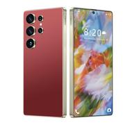S26 Ultra Built-in Pen Smartphone, 5G Dual SIM Android Mobile Phone, SIM Free Cellphones, Global Version 7.3INCH Full Screen, 8000Mah, Idea for Outdoor Adventure,Red-1TB