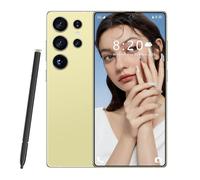 S26 Ultra Global Version 5G Smartphone, Dual Sim Card, 7.3INCH HD Screen, 8000Mah, Waterproof Outdoor Cellphones, Support Face Recognition, Android 14.0 OS,Gold-1TB