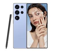 S26 Ultra Global Version 5G Smartphone, Dual Sim Card, 7.3INCH HD Screen, 8000Mah, Waterproof Outdoor Cellphones, Support Face Recognition, Android 14.0 OS,Blue-1TB
