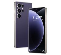 S26 Ultra Unlocked 5G Smartphone with Build-in Pen, 16GB RAM 1TB ROM Cell Phone, 7.3Inch Incell HD Full Screen Mobile Phone, Long Battery Life 8000mAh, Dual SIM, GPS,Purple-1TB