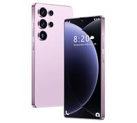 S26 Ultra Unlocked 5G Smartphone with Build-in Pen, 16GB RAM 1TB ROM Cell Phone, 7.3Inch Incell HD Full Screen Mobile Phone, Long Battery Life 8000mAh, Dual SIM, GPS,Pink-1TB