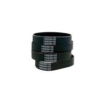 S2M-80-212 Closed Black Rubber Circular Synchronous Belt With Tooth Industrial Width 15mm 1Pcs(S2M-208)