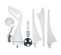 S3 300W Wind Turbine Generator Three Phase Permanent Magnet AC Automatically Adjustable Windward Power Windmill for Home Off Grid Use with 3PCS 630mm Nylon Fiber Blades (24V)