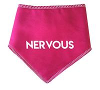 S3 NERVOUS Pink Warning Alert Dog Bandana For Dogs With Anxiety & Social Behaviour Issues (Medium Dogs Dalmatians, Labrador & Staffies)