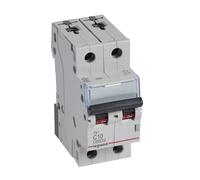S302 TX3 OVERCURRENT CIRCUIT BREAKER C 10A 2P 2M 6KA S300 403526