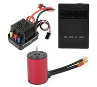 S3650 2300KV RC Brushless Motor, 60A ESC Programming Card Kit, High Performance Motor ESC Combo for 1/10 Remote Control Car, Waterproof Design with Heat Dissipation Aluminum Alloy