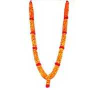 S3A Chandan Haar Mala Garland for Photo Frame/Idol| Sandalwood Scented Traditional mala for God and Pitra Ancestors Photo Frame/Idols (4 Sizes) (5Ghar=36inches=90cms)