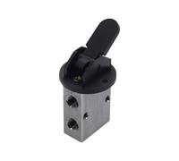 S3HL-06 2 Position 3 Way Handle Control PT 1/8" Pneumatic Mechanical Valve