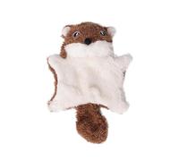 S3YT8U Interactive Flying Squirrel Cat and Dog Toy with Rattle Sound for Activities (Brown 15.5X11.5CM)