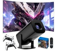 S40 Max Mini Projector,36000+ Games,14 Emulators,2.4G+5G WIFI & Bluetooth Game Projectors Auto Keystone,Smart Portable Projector with 2 Wireless Controllers (P30ULTRA-White-A3)