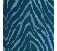 S4Sassy Animal Print Wallpaper - Removable Walls Covering, 25" x 120" Self-Adhesive Vinyl Wall Paper, Decorative Wallwrap, Easy DIY Walls Covering for Bedroom, Living Room, Living Spaces - Blue