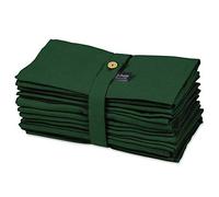 S4Sassy Green Solid Home Decor Solid Dinning Tableware Fabric Cocktail Napkin 12 Pcs Set