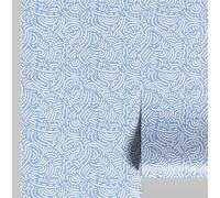 S4Sassy Modern Abstract Wallpaper - Blue Wall Covering, 25" x 120" Self-Adhesive Textured Vinyl Wall Paper, Decorative Wallwrap, Easy DIY Walls Covering for Bedroom, Cabinets, Living Spaces