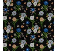 S4Sassy Peel and Stick Wall Covering, Garden Bloom Print Removable Walls Wrap -Multi Instant Makeover Wall Mural for Bathroom, Laundry Room, Closet Interior- Self-Adhesive Wallpaper Vinyl -25"x360"