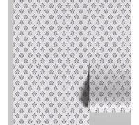 S4Sassy Peel and Stick Wall Covering, Miniature Floral Sprig Print Removable Vinyl Wallwrap- Modern Wall Mural, White Instant Walls Makeover Wallpaper for Bedroom, Bathroom, Laundry Room- 25"x240"