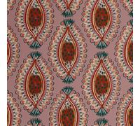 S4Sassy Tribal Drop Motif Wallpaper - Pink Asian Style Wall Covering, 25" x 60" Self-Adhesive Textured Vinyl Walls Paper, Decorative Wall Wrap, Easy DIY Walls Covering for Bedroom, Living Room