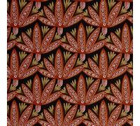 S4Sassy Tropical Paisley Palm Wallpaper - Black Asian Style Wall Covering, 25" x 120" Self-Adhesive Textured Vinyl Walls Paper, Decorative Wall Wrap, Easy DIY Walls Covering for Bedroom, Living Room