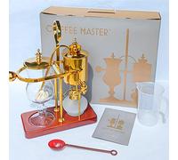 S4U Royal Vienna Balance Coffee Master Gold Elegant 19th Century Belgium Style Luxury Balance Syphon Coffee Machine/Maker Capacity: 500ml / 17 oz. 3-5 Cups