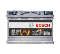 S5 096 AGM Car Battery 12V 70Ah 760cca L278 W175 H190 0/1 B13 3 Year Bosch S5A08