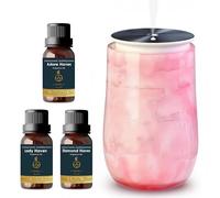 S5 Marble Aromatherapy Diffuser | Cordless Waterless Essential Oil Nebulizer | Portable Rechargeable Scent for Home & Bedroom | 3 Aroma Modes