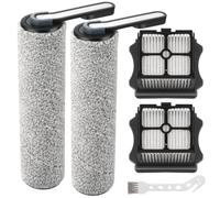 S5 Roller Brush and HEPA Vacuum Filter Replacement for Tineco Floor ONE S5 / S5 Pro / S5 Pro 2 / S5 Blue Cordless Wet Dry Vacuum Cleaner Replacement Parts Include 2 HEPA Filters, 2 Brush Rollers