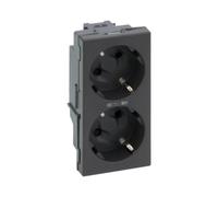 S500 Schuko double socket 2x230V ~ Simon connect 50010472-038