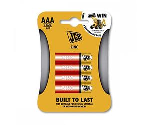 S5327 JCB AAA Zinc Batteries - Pack of 4