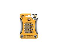 JCB AAA Batteries S5337 - Super Alkaline LR03 - Pack of 4