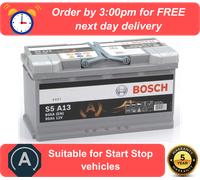 S5A13 Bosch S5A AGM (019AGM) Heavy Duty Car Battery 5 Year Warranty