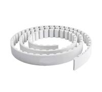 S5M PU Open Timing Belt for 3D Printers & CNC Machines - 10-40mm Width, Customizable Length, High Efficiency(White,2meter 15MM)
