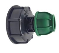 S60X6 IBC Adapter Straight Pipe Irrigation Connector Water Storage Tank Accessories for Agricultural, Industrial(S60X6 to 32mm Fitting)